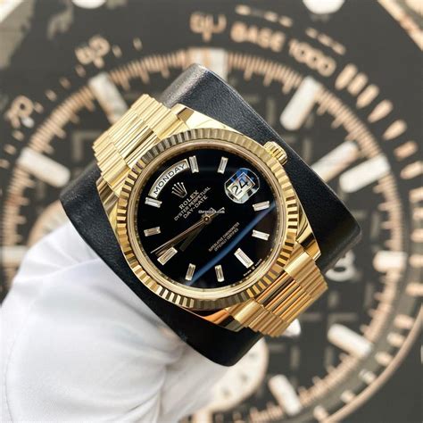 rolex black onyx|Rolex day date 40.